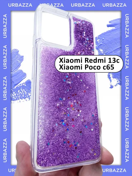 URBAZZA Чехол переливашка на Xiaomi Redmi 13c, Xiaomi Poco C65