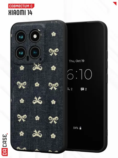 DACase Чехол на Xiaomi 14 с принтом Бант