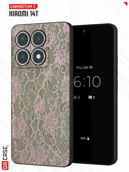 DACase Чехол на Xiaomi 14T с принтом Кружево