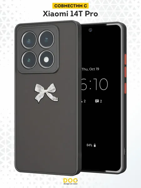 DesignOnCase Чехол Бампер на Xiaomi 14T Pro с принтом Бант