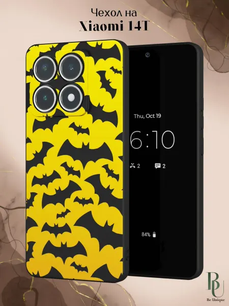 Be Unique Чехол на Xiaomi 14T с принтом Летучие мыши