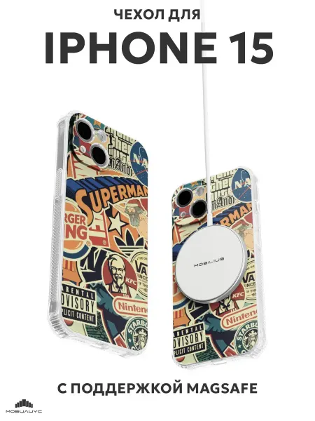 Мобилиус Чехол на iPhone 15 с принтом Эстетика