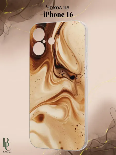 Be Unique Чехол на iPhone 16 с принтом Кофе