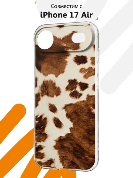 Мобилиус Чехол на iPhone 17 Air с принтом Cow