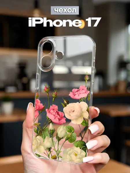FACTORIA Чехол на iPhone 17 с принтом Розы