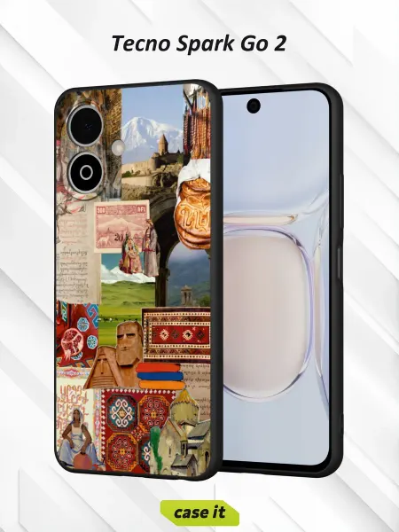 Case it Чехол на Tecno Spark Go 2 с принтом Армения