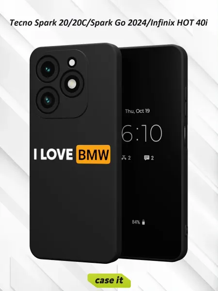 Case it Чехол на Tecno Spark 20 20C Go 2024 Infinix HOT 40i BMW