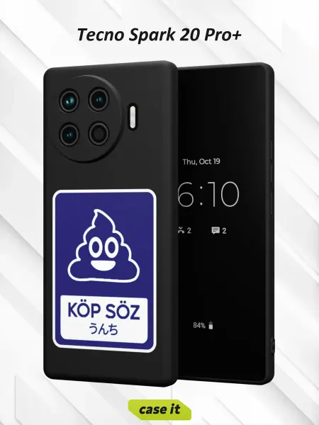 Case it Чехол на Tecno Spark 20 Pro +с принтом Qazaq Republic