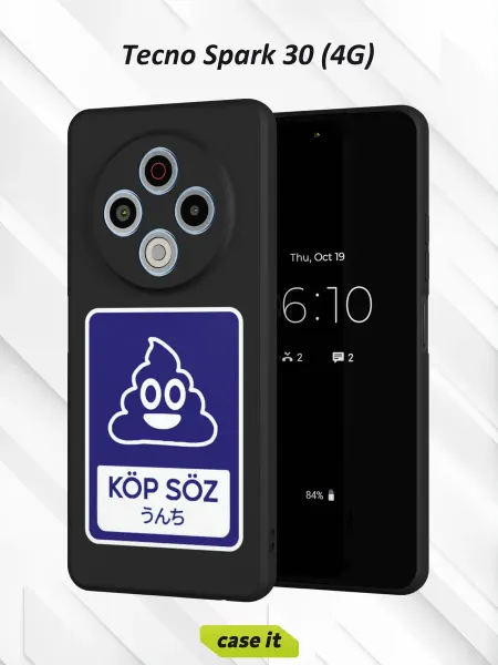 Case it Чехол на Tecno Spark 30 4Gс принтом Qazaq Republic