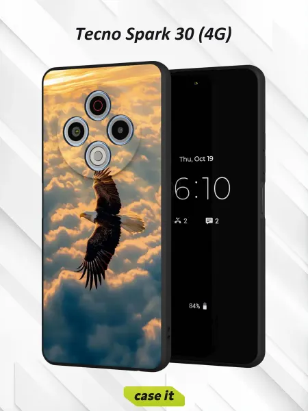 Case it Чехол на Tecno Spark 30 4Gс принтом Орёл