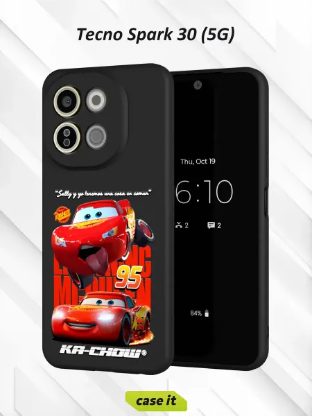 Case it Чехол на Tecno Spark 30 5G с принтом Молния Маквин