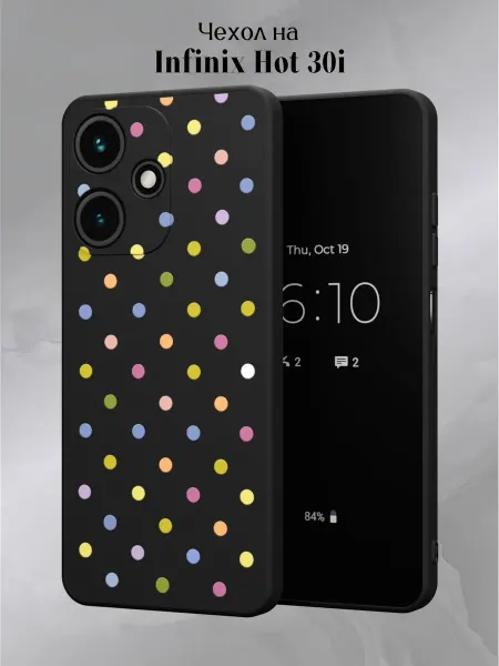 Infinix Чехол на HOT 30i в горошек