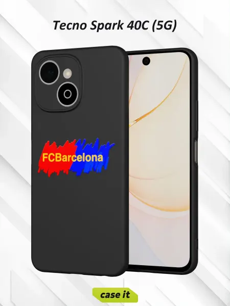 Case it Чехол на Tecno Spark 40C 5G с принтом Барселона