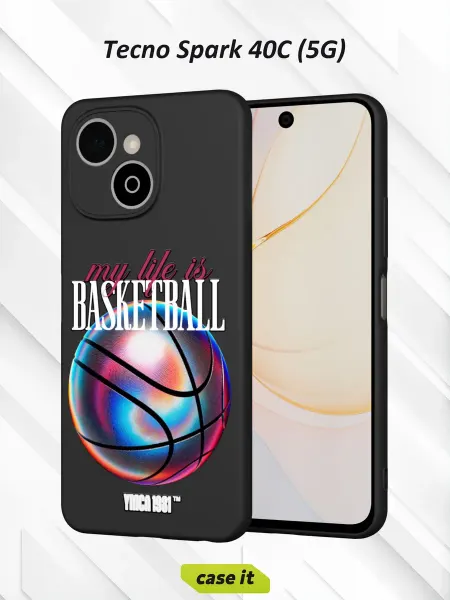 Case it Чехол на Tecno Spark 40C 5G с принтом Баскетбол