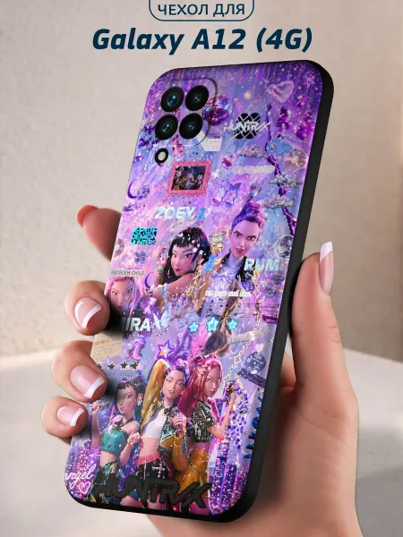 Infinity pick Чехол на Galaxy A12 (4G) с принтом Huntrix