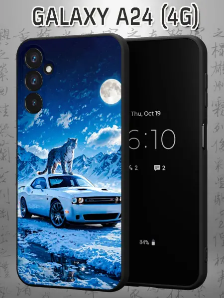 Case Маркет Чехол на Samsung A24 4G с принтом Снежный Барс