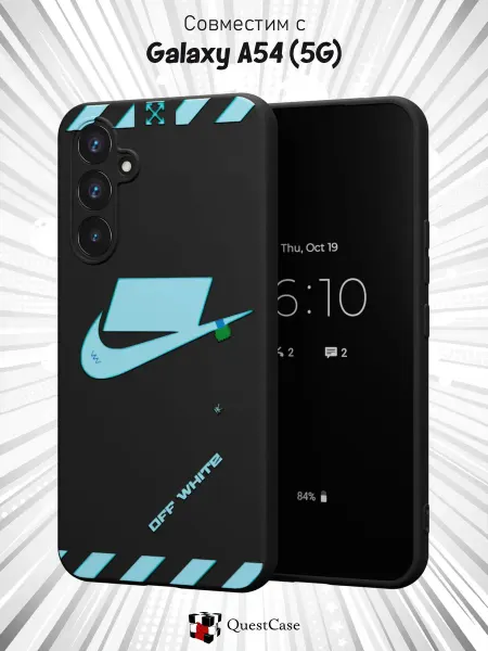 QuestCase Чехол на Samsung A54 5G с принтом Найк