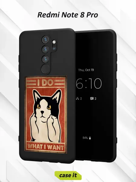 Case it Чехол на Redmi Note 8 Proс принтом I do what I want