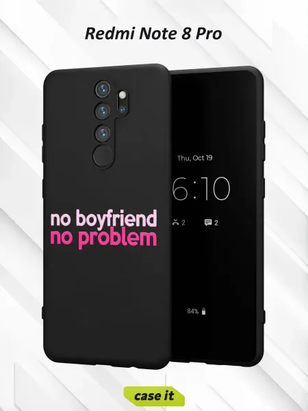 Case it Чехол на Redmi Note 8 Proс принтом Надпись
