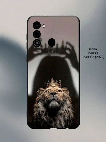 PANCASE Чехол на Tecno Spark 8C лев