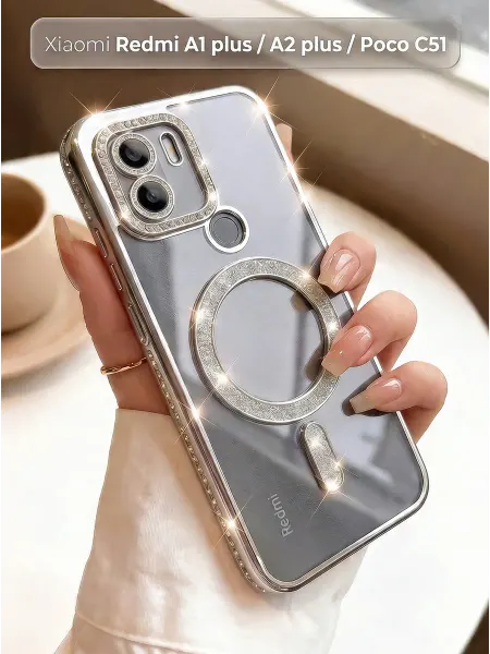 ЧЕХОЛБЕРИ Чехол с MagSafe на Redmi A1 Plus, Redmi A2 Plus, POCO C51