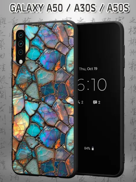 Case Маркет Чехол на Samsung A50 A30S A50S с принтом Алмазы