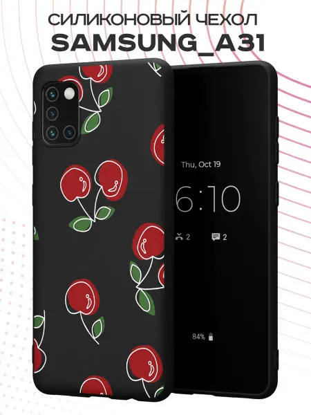 FACTORIA Чехол на Samsung A31 с принтом Вишенки