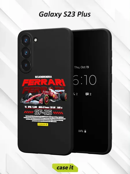 Case it Чехол на Samsung S23 Plus с принтом Ferrari