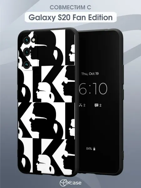Kcase Чехол на Samsung S20 FE с принтом Karl Lagerfeld