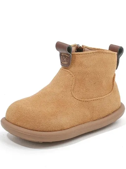 Детские замшевые ботинки с молнией – удобные и тёплые