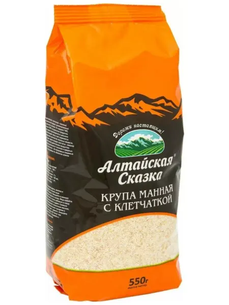 Алтайская сказка Манка с клетчаткой, 550г