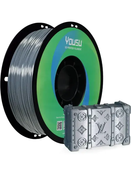 Yousu TPU Шелк нить для 3D принтера 500гр. Серебро