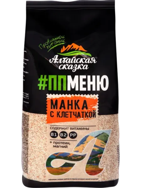 Алтайская сказка Крупа манная с клетчаткой, 550г, 3шт