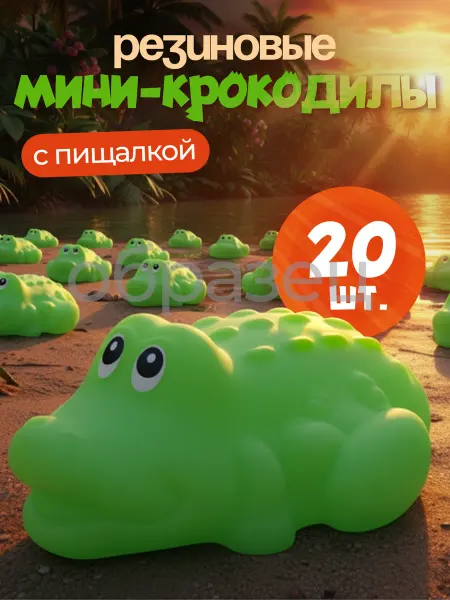 Papico Крокодил резиновая игрушка