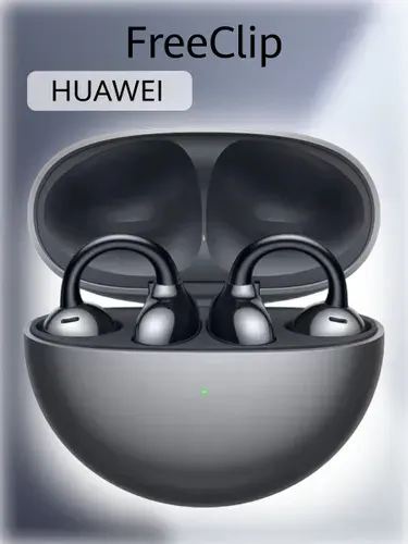 Беспроводные наушники HUAWEI FreeClip, (T0017), Черный, (55037247). Товар уцененный
