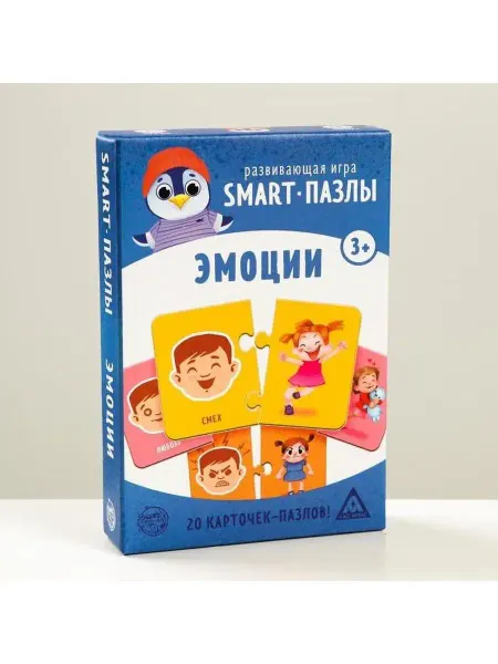 ЛАС ИГРАС Игра "Smart - пазлы. Эмоции"