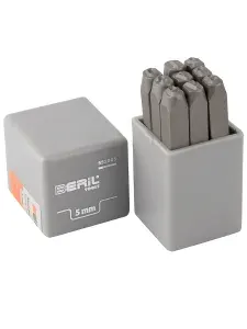 Клейма цифровые 5мм набор стальные BERIL 551005