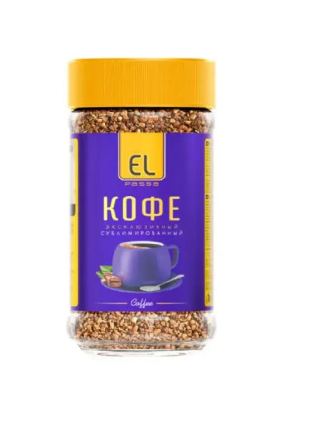 EL PASSA Кофе растворимый Эксклюзивный сублимированный, 100г