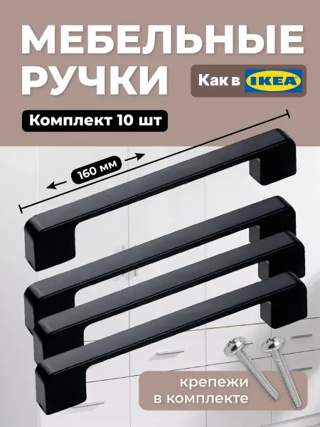 Birdhouse Ручки для мебели на кухню металлические 10 шт