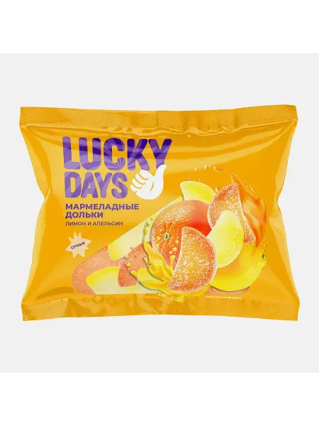 Мармелад Lucky Days мини-дольки ассорти 300г