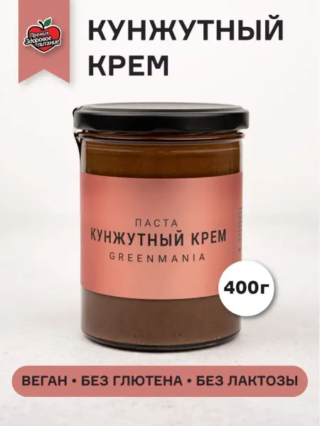 GreenMania Паста кунжутный крем 400 г Веган