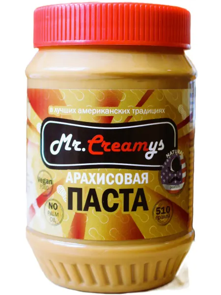 Mr.Creamys Арахисовая паста 510 гр кремовая