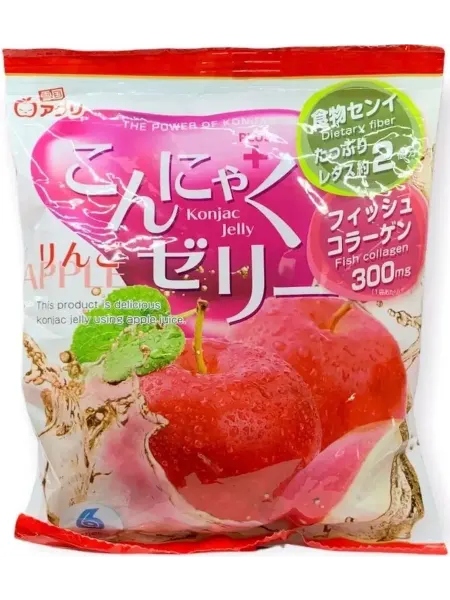 Фруктовое желе КОННЯКУ Yukiguni с яблоком Фуши + коллаген