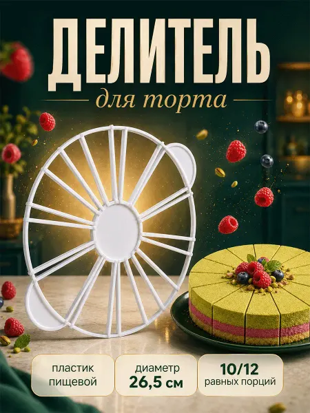 Доляна Делитель для торта пластиковый