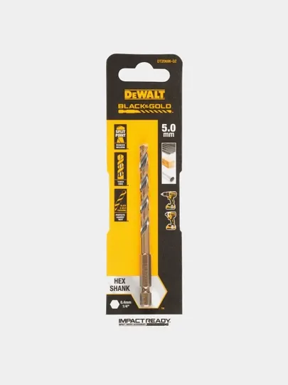 Сверло по металлу DeWALT "BLACK&GOLD" 5х56х95 мм DT20606-QZ