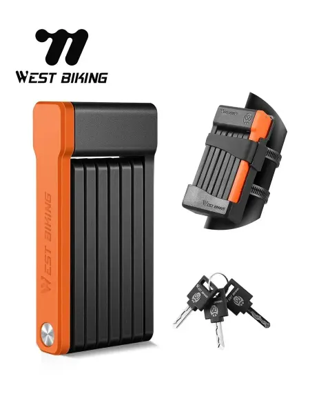 West Biking Замок для велосипеда складной, ABS пластик, 63 см
