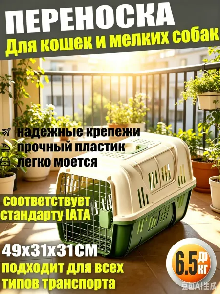 Прочная переноска для животных, стандарт IATA