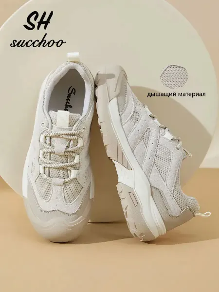 Succhoo кроссовки летние на замша дышащие