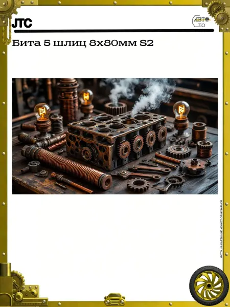 JTC Бита 5 шлиц 8х80мм S2