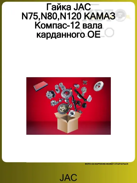 JAC Гайка N75,N80,N120 КАМАЗ Компас-12 вала карданного